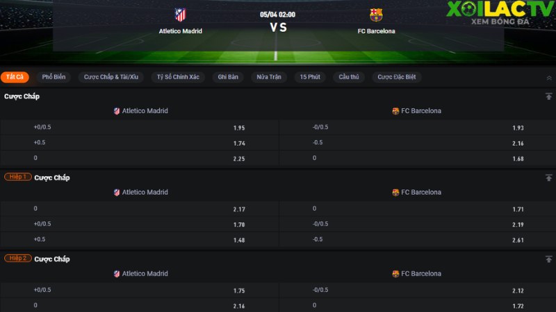Atletico Madrid vs Barca