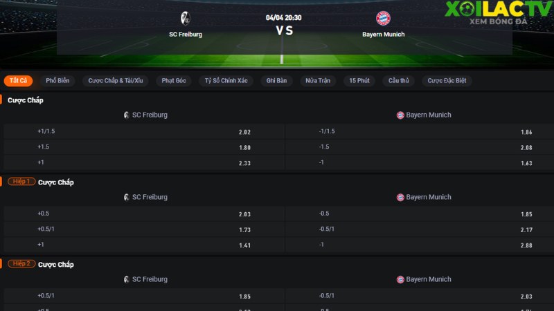 Freiburg vs Bayern